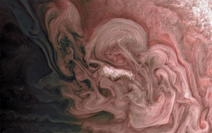 Буря в северном полушарии Юпитера