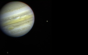 Юпитер и 3 Галилеевых спутника