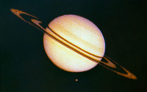 Фотография Сатурна, сделанная в 1973 году Pioneer 11