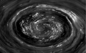 Вихрь на Северном полюсе Сатурна