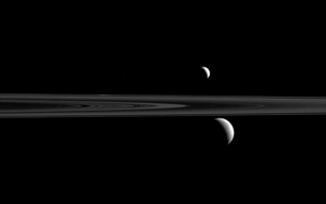 Три спутника Сатурна